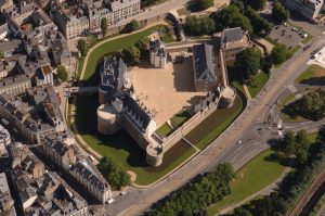 Nantes, vue aérienne du Château des ducs de Bretagne. © Régis Routier | Ville de Nantes